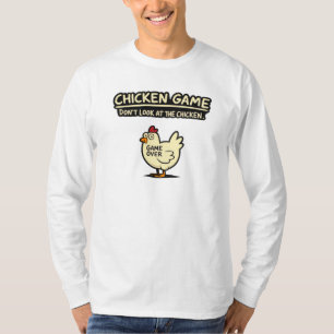 Juego de Pollo - Camiseta de Humor Divertido de Po