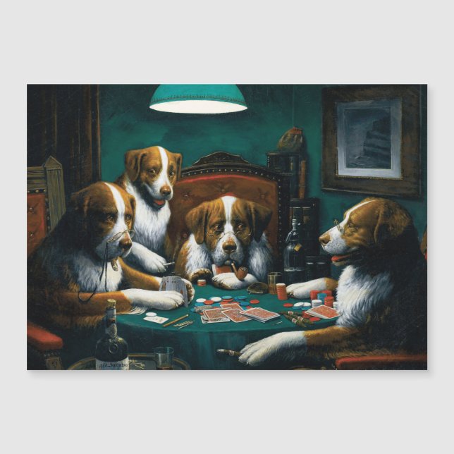 Juego de póquer de perros (Anverso)