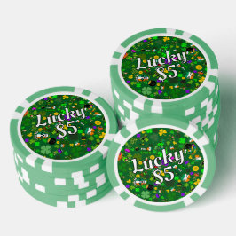 Juego de póquer St. Patrick's Day Good Lucky Charm