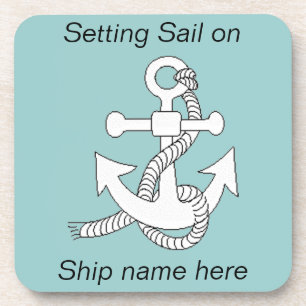 Juego de posavasos - Ancla de barco