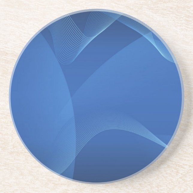 Juego de Posavasos de Arenisca Blue Waves (Frente)