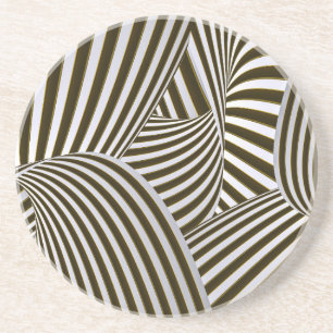 Juego de Posavasos de Arenisca con Giros 3D