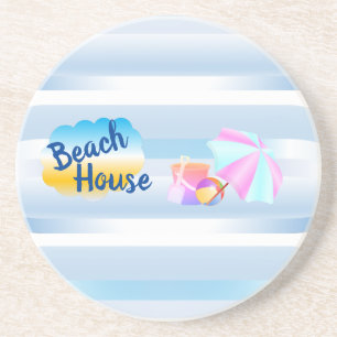 Juego de Posavasos de Arenisca para Casa de Playa