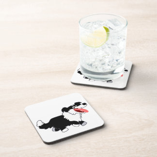 Juego de Posavasos de Border Collie de Dibujos Ani