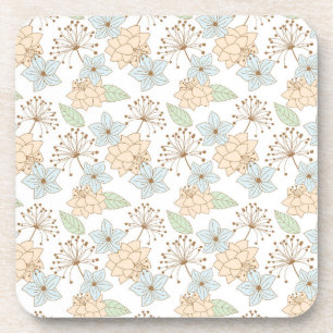 juego de posavasos de flores de primavera