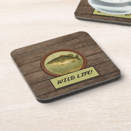 Juego de Posavasos de Madera Oscura para Lubina de