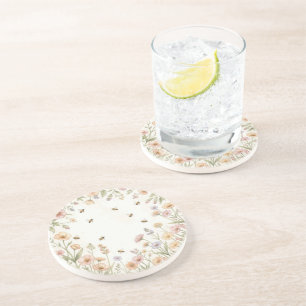 Juego de Posavasos de Miel de Flor Silvestre – Abe