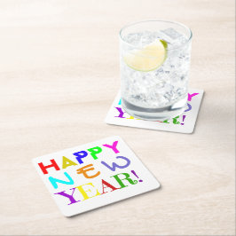 Juego de Posavasos de Papel para Año Nuevo