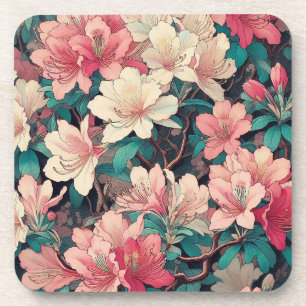 Juego de posavasos de plástico duro Art Deco Azale