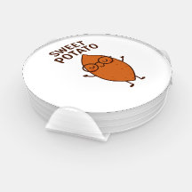 Juego de Posavasos Divertidos de Batata Dulce