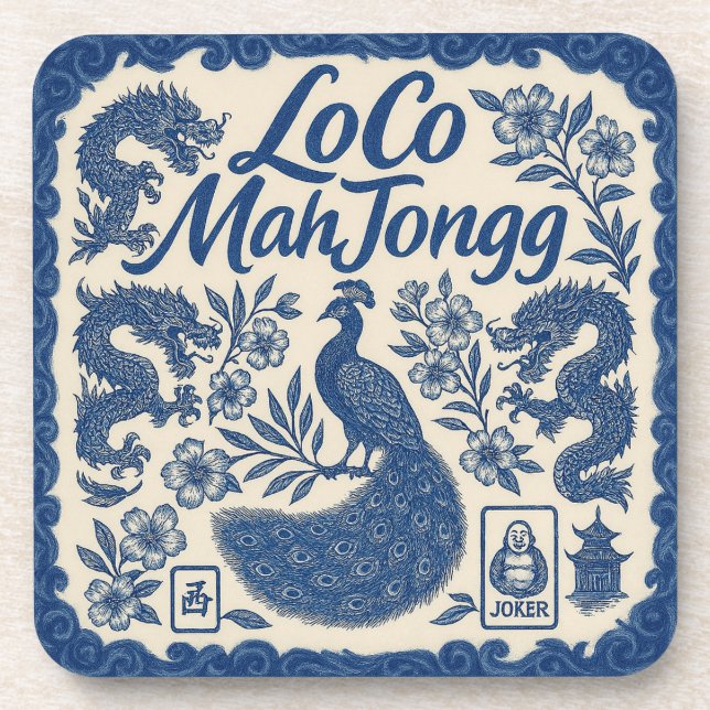 Juego de posavasos LoCo Mahjong (Frente)