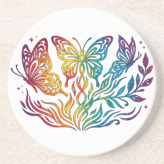Juego de Posavasos Mariposa (Frente)