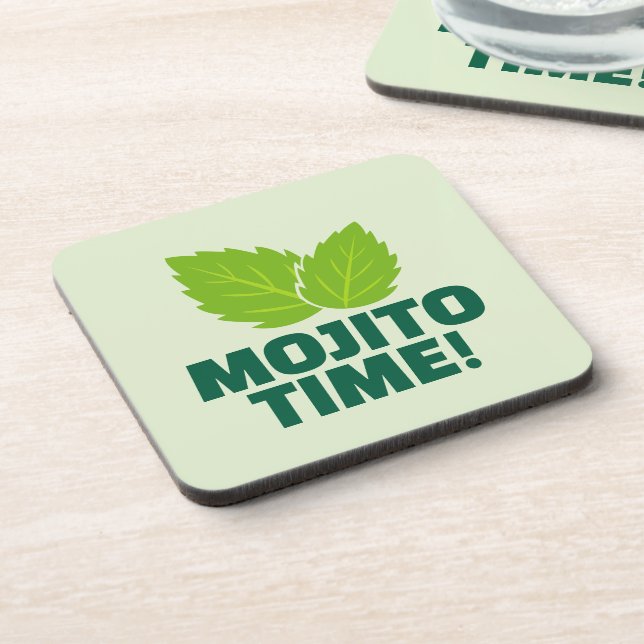 Juego de posavasos para cóctel de mojito verde con (Lado Izquierdo)
