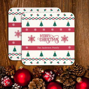 Juego de Posavasos Personalizados de Navidad con Á