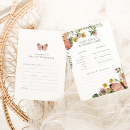 Juego de predicción de ducha con flores de maripos