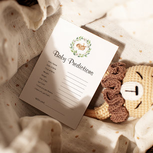 Juego de predicciones de Baby Shower de ciervos do