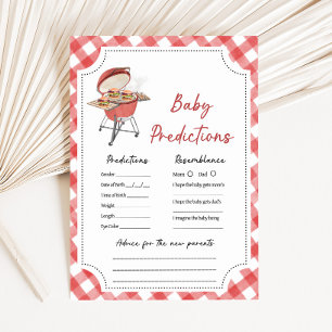 Juego de predicciones para la fiesta de la bebé Re
