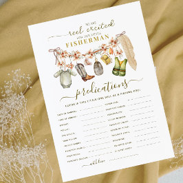 Juego de pronóstico de bebé de pescadores con entu