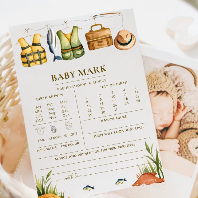 Juego de pronósticos de Baby Shower con mucho entu (Subido por el creador)