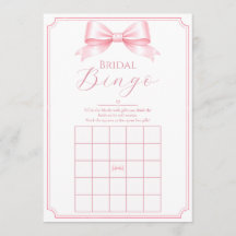 Juego de regalo de bingo personalizable rosa para