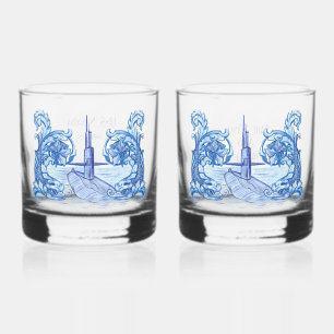 Juego de regalo de vasos de Whiskey para submarino