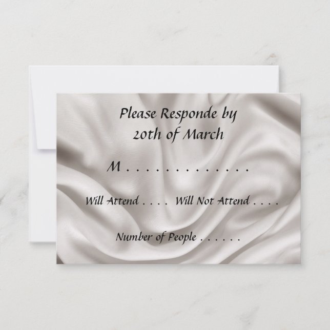 Juego de respuesta de boda de crema (Anverso)