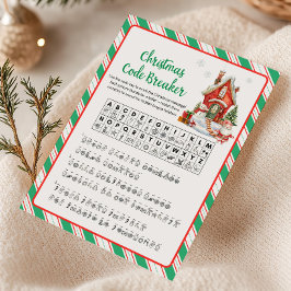 Juego de rompecódigos para la fiesta de Navidad