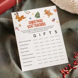 Juego de Scattegories de Navidad