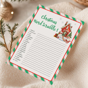 Juego de Scrabble de Palabras de Fiesta de Navidad