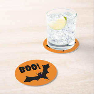 Juego de seis posavasos de papel - ¡Boo! Murciélag