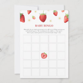 Juego de Strawberry Baby Shower Game Baby Bingo