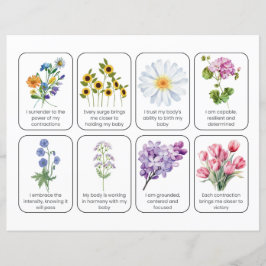 Juego De Tarjetas Con 8 Afirmaciones De Nacimiento