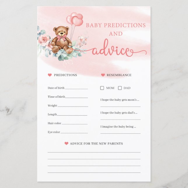 Juego de tarjetas de consejo y predicciones para o (Anverso)