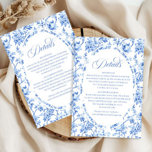 Juego de Tarjetas de Detalles de Boda con Rosas To