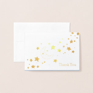 Juego de tarjetas de notas de la luna y las estrel