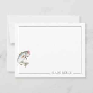 Juego de tarjetas de notas personalizadas, Pescado