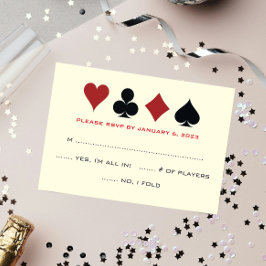 Juego de tarjetas de póquer Las Vegas Juega Boda d