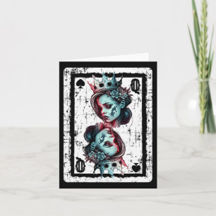 Juego De Tarjetas Góticas Queen Of Spades Hallowee