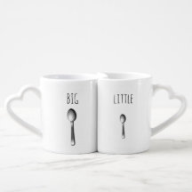 Juego de tazas de café Big Spoon y Little Spoon