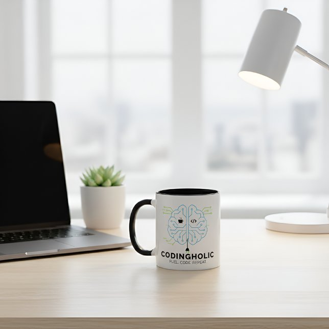 Juego de tazas de codificación Tech Brain (Subido por el creador)