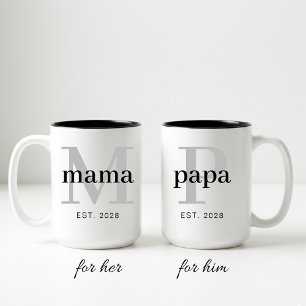 Juego de tazas para papá y mamá regalo personaliza