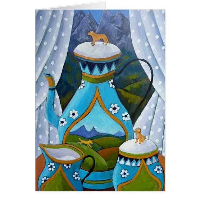 Juego de té de Labrador (Frente)