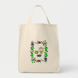 Juego de té del día de San Patricio Bolsa tote irl