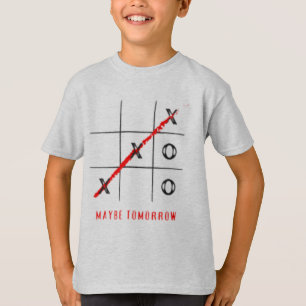 Juego de Tic-Tac-Toe Más Mañana Camiseta Gráfica p