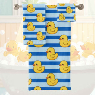 Juego de toalla de baño de pato de goma para bebés