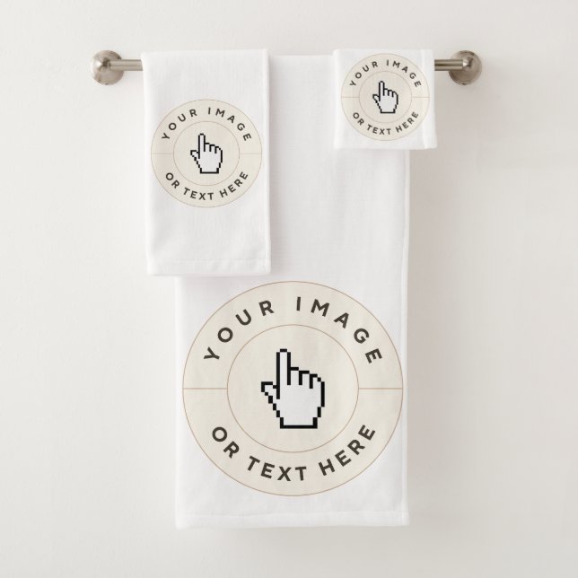 Juego de toallas 3pc - Personalizado (añadir image (In situ)