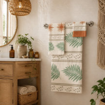 Juego de toallas botánicas Boho Geo
