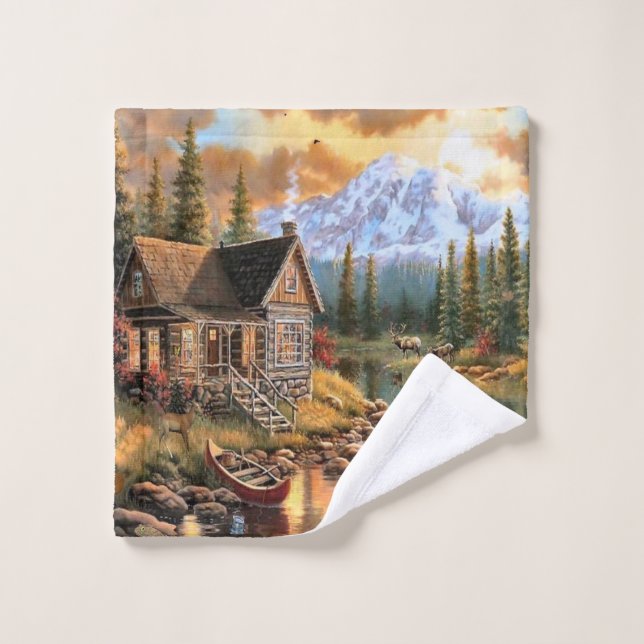 Juego de toallas "Cabin Montaño" (Toallita)