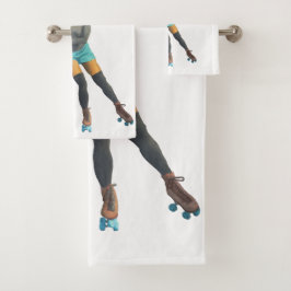 Juego de toallas de arte para una mujer extranjera