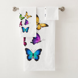 Juego de toallas de baño asombroso "Mariposa"